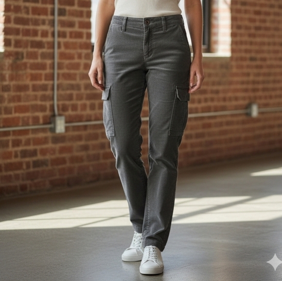 Vince Pants - Vince Corduroy Cargo Pants Grey Size 8 EUC